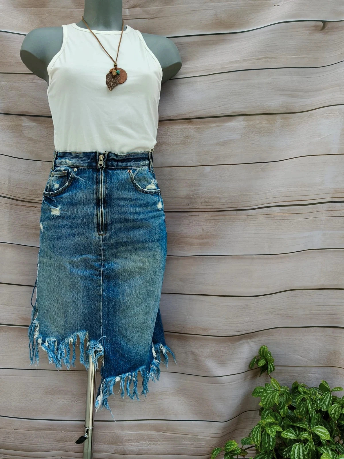 Falda vaquera TRF (Zara) Denim IXD Makers – Talla XS 💜